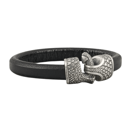 vkngjewelry Bracelet Dragon's Claw Leather Bracelet