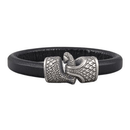 vkngjewelry Bracelet Dragon's Claw Leather Bracelet