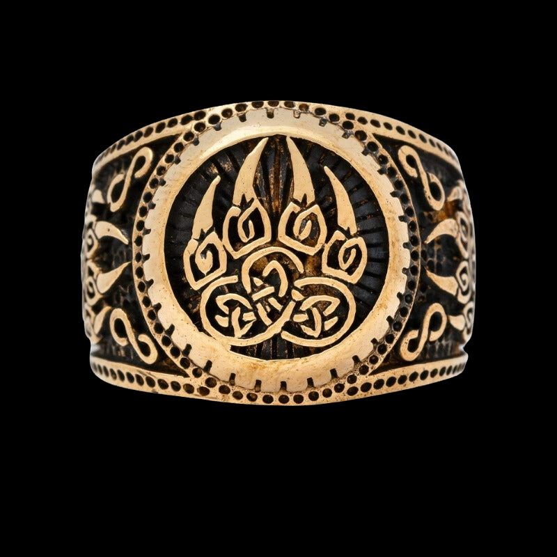 vkngjewelry Bagues Berserker Paw Bronze Ring