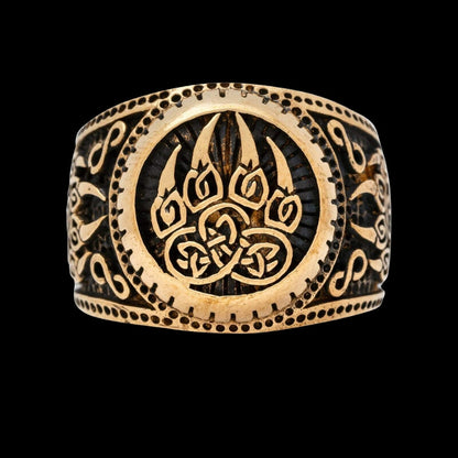 vkngjewelry Bagues Berserker Paw Bronze Ring