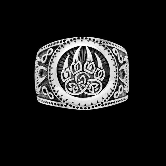 Anello Vichingo Valknut In Acciaio Inox - Simbolo Triskele, Unisex, Taglie 7-10, Design Vintage - Foto 10