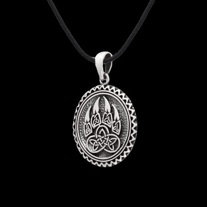 vkngjewelry Necklace Berzerker Paw Silver Amulet