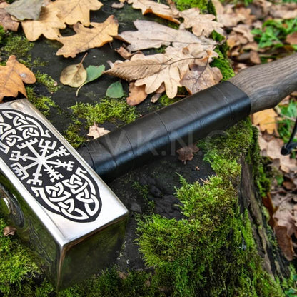 vkngjewelry marteau Big Viking hammer with Vegvisir