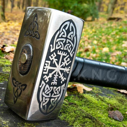 vkngjewelry marteau Big Viking hammer with Vegvisir