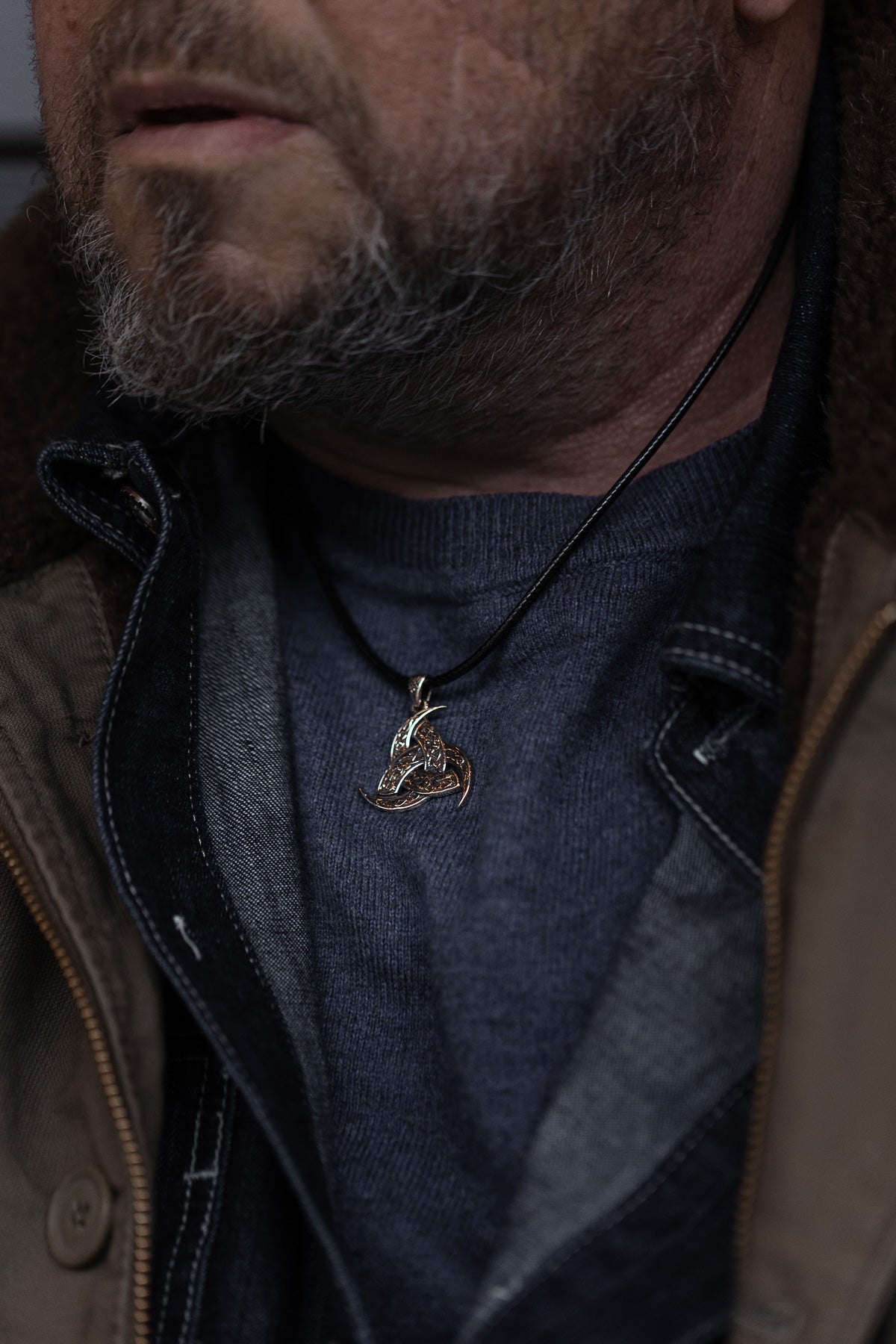 vkngjewelry Pendant Brass Odin’s Horn Pendant Handcrafted Norse Triple Horn Amulet