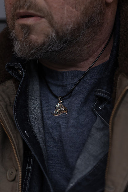 vkngjewelry Pendant Brass Odin’s Horn Pendant Handcrafted Norse Triple Horn Amulet
