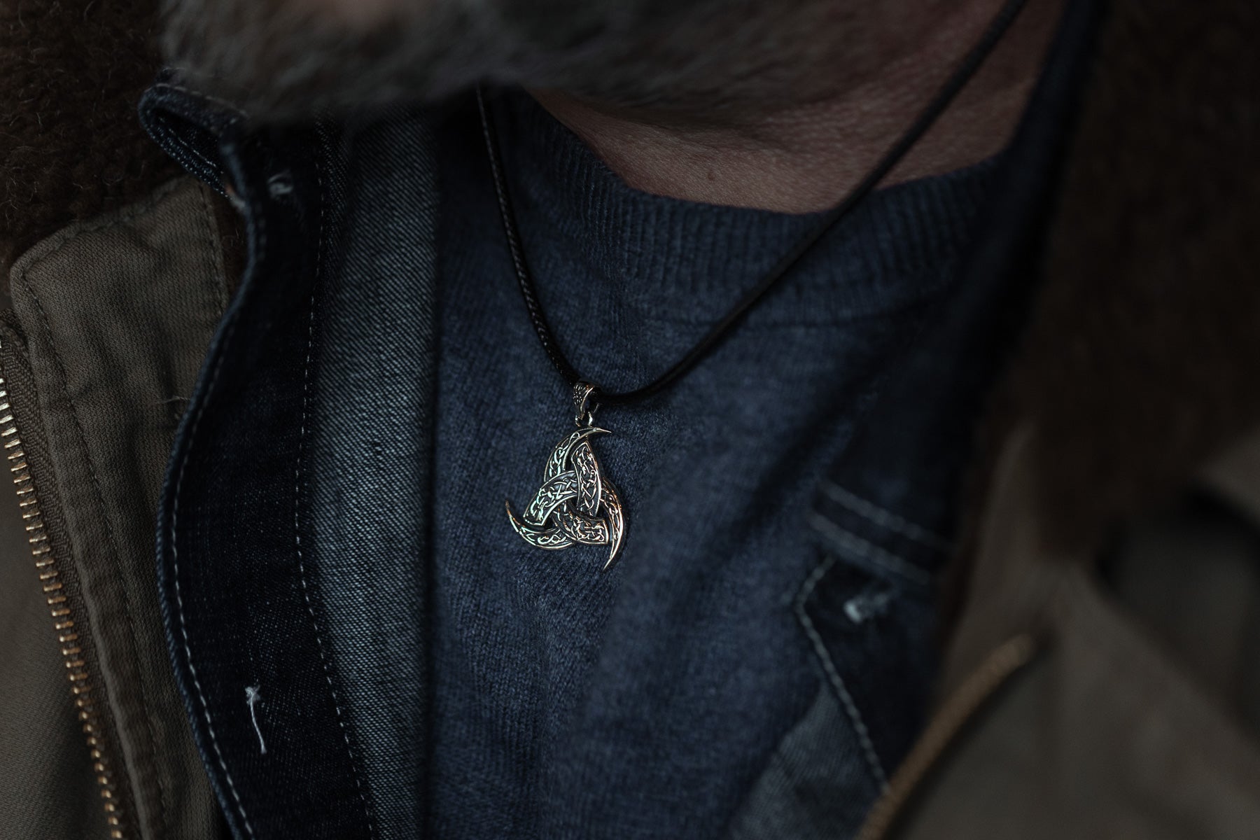 vkngjewelry Pendant Brass Odin’s Horn Pendant Handcrafted Norse Triple Horn Amulet