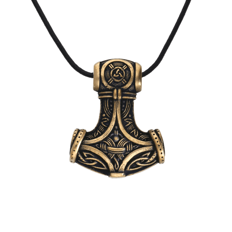 vkngjewelry Pendant Bronze Thor's Hammer Jörmungandr