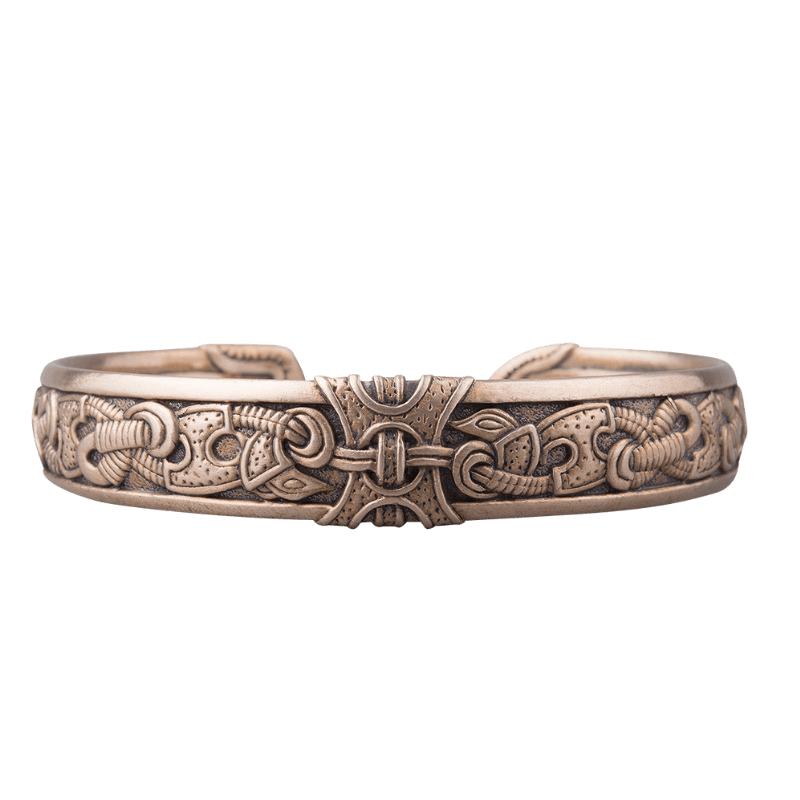 vkngjewelry Bracelet Bronze Viking Art Cuff