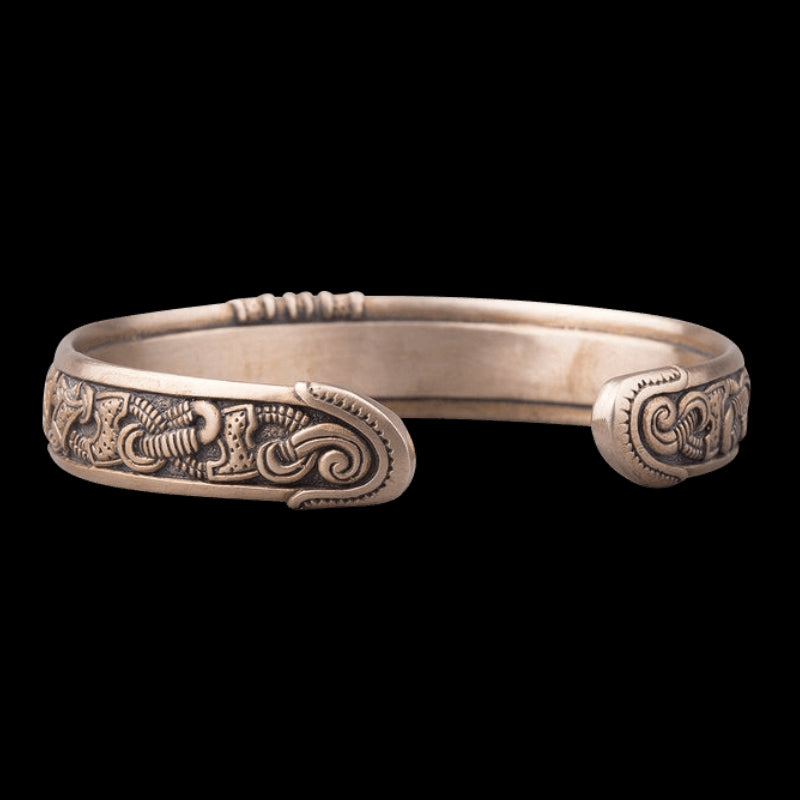 vkngjewelry Bracelet Handcrafted Bronze Viking Art Cuff