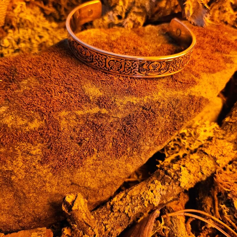 vkngjewelry Bracelet Celtic Copper Magnet Bracelet Triskel Claddagh