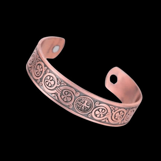 vkngjewelry Bracelet Celtic Copper Magnet Bracelet Yggdrasil