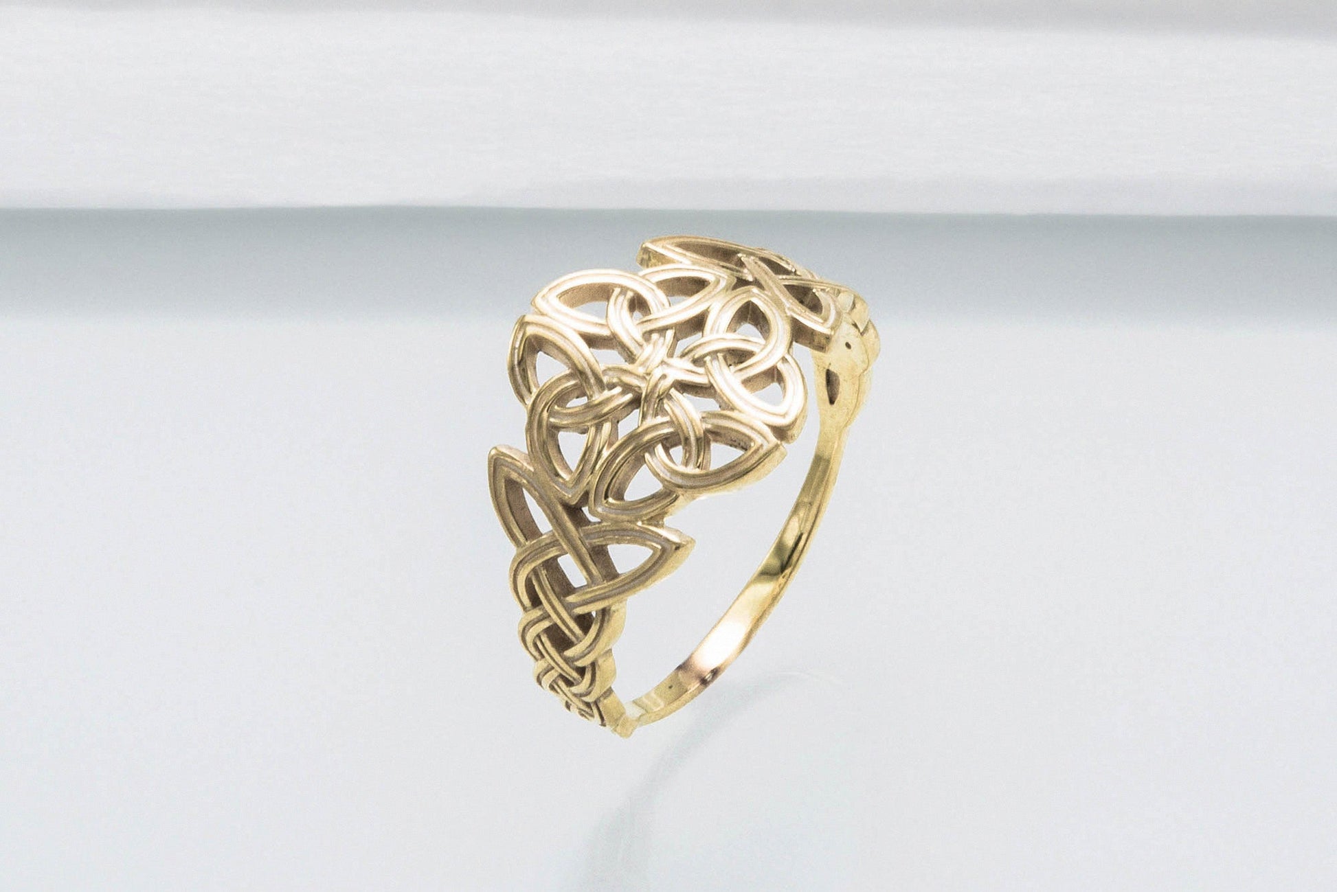 vkngjewelry Ring Handcrafted  Celtic Ornament Gold Ring