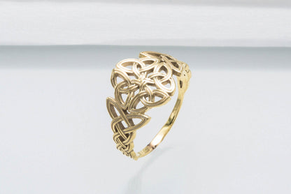 vkngjewelry Ring Handcrafted  Celtic Ornament Gold Ring