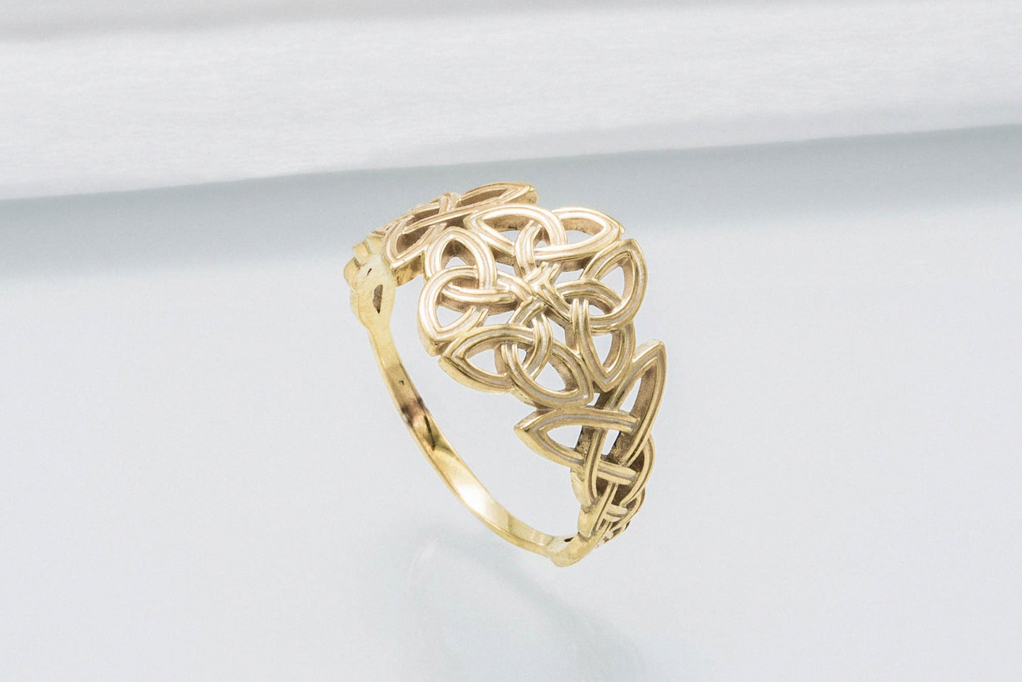 vkngjewelry Ring Handcrafted  Celtic Ornament Gold Ring