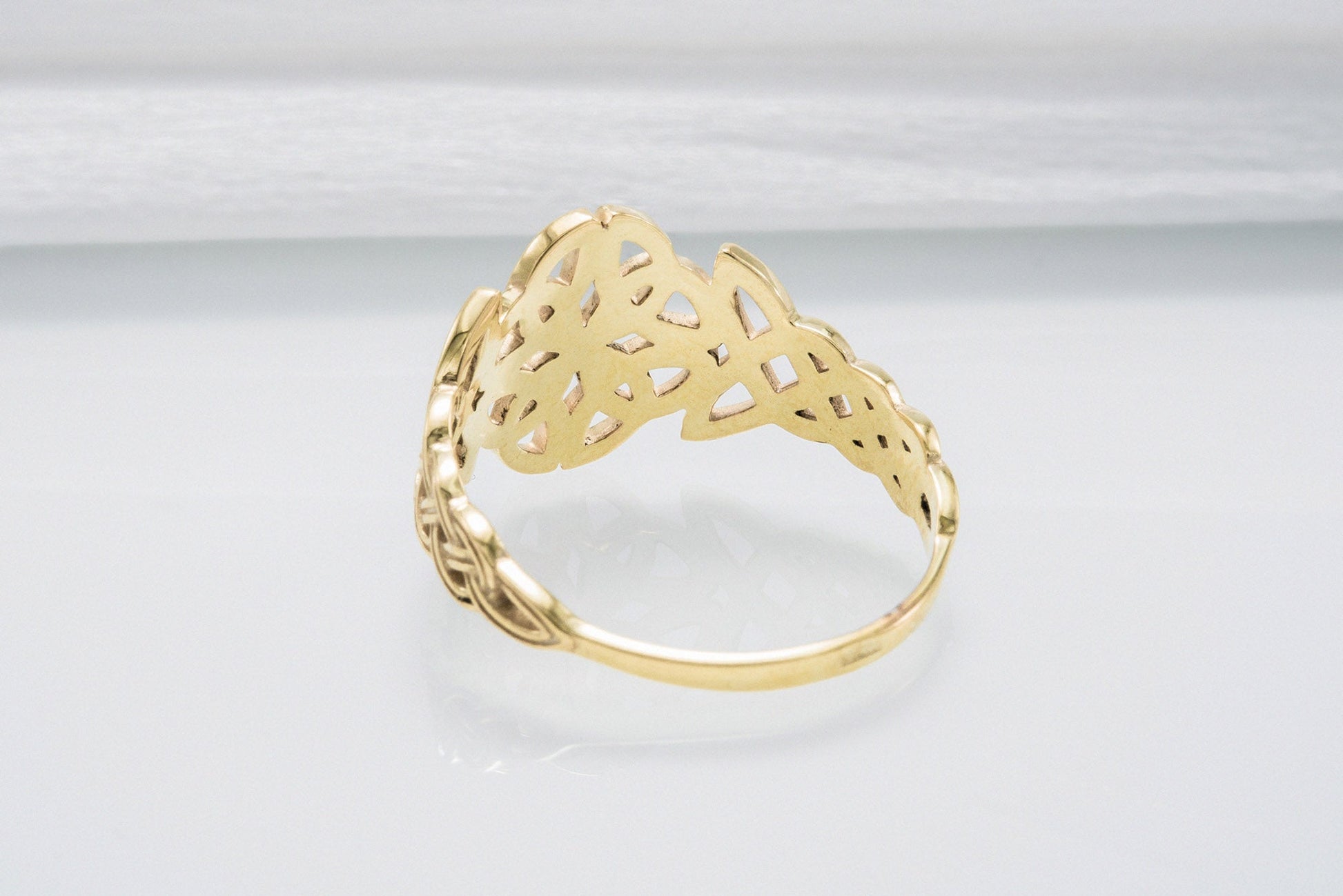 vkngjewelry Ring Handcrafted  Celtic Ornament Gold Ring