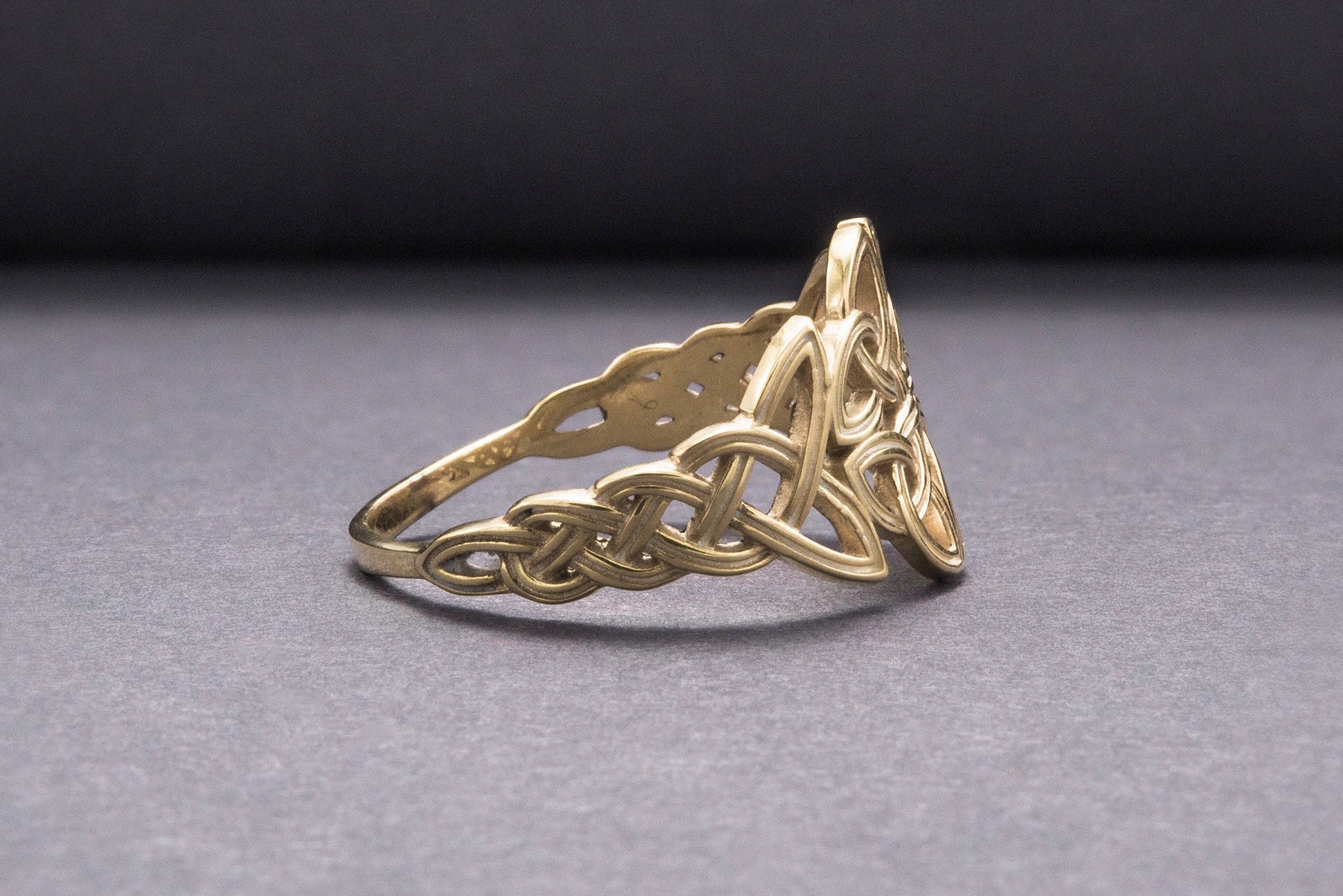 vkngjewelry Ring Handcrafted  Celtic Ornament Gold Ring