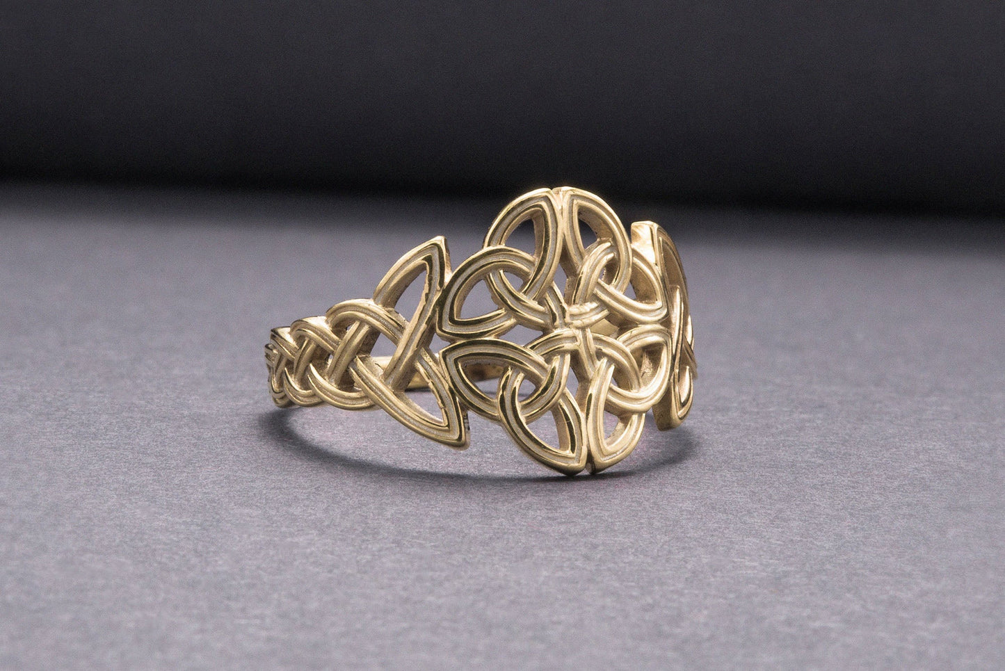 vkngjewelry Ring Handcrafted  Celtic Ornament Gold Ring