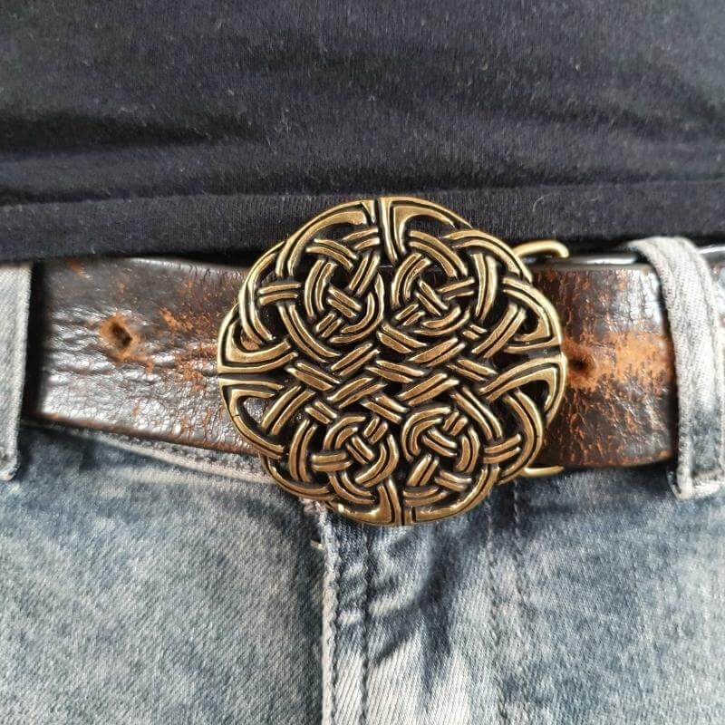 vkngjewelry Belt Buckles Celtic Round Belt Buckle