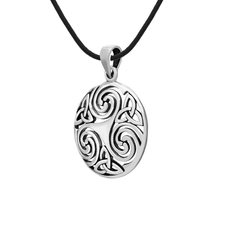 Celtic Triskelion Sterling Silver Pendant | Viking Jewellery – vkngjewelry