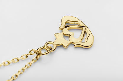 vkngjewelry Pendant Claddagh Celtic Pendant - Symbol of Love, Loyalty & Friendship V2