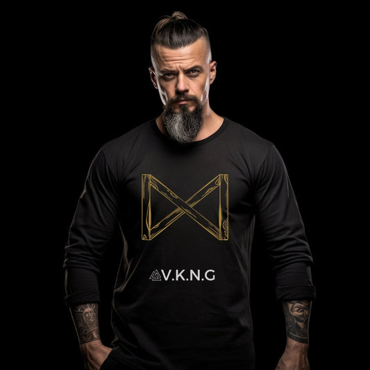 Printify Long-sleeve Dagaz Rune V.K.N.G™  Long Sleeve