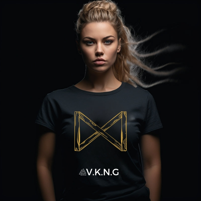Printify T-Shirt Dagaz Rune V.K.N.G™ T-shirt Girly Cut