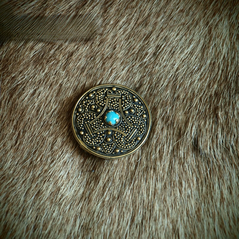 vkngjewelry brooch Disc Brooch from Gnezdovo