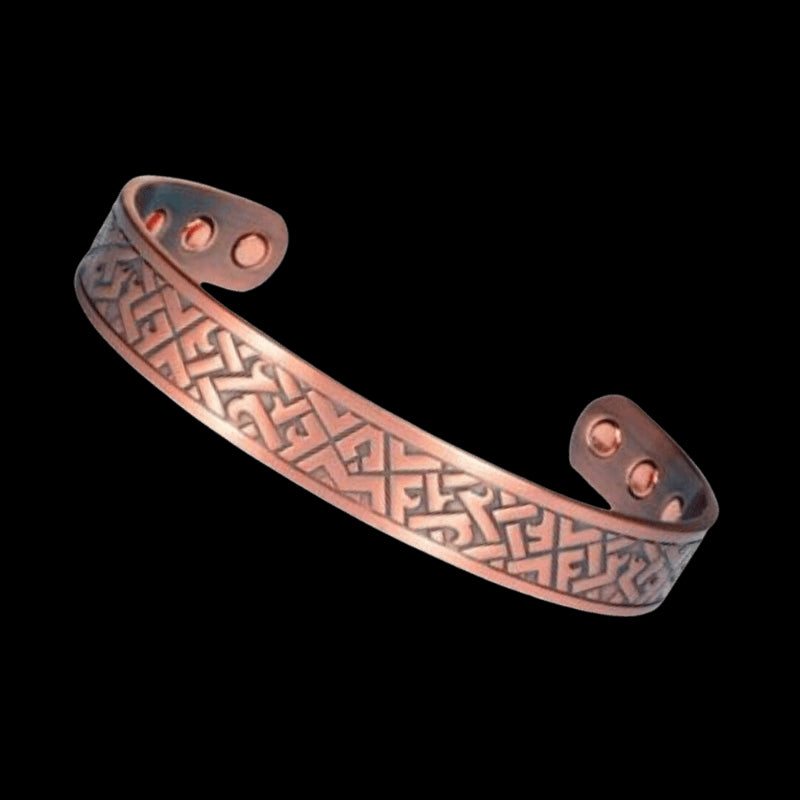vkngjewelry Bracelet Dwarf patterns Copper Magnet Bracelet