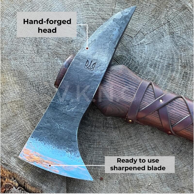 vkngjewelry hache Hand-Forged Gurons Spike Tomahawk