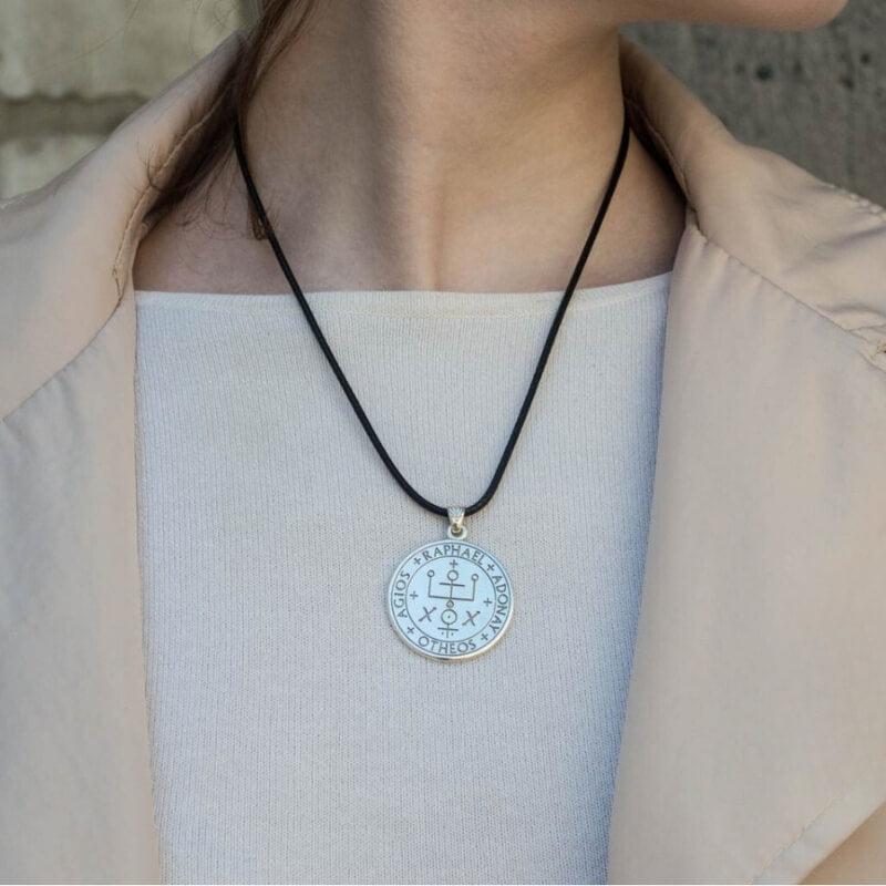 vkngjewelry Pendant Handcrafted Angel Amulet Sterling Silver Handmade Jewelry V04