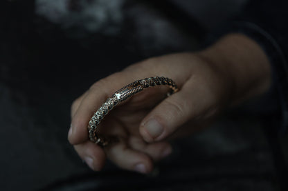 vkngjewelry Bracelet Handcrafted Brass Nordic Fenrir Arm Ring