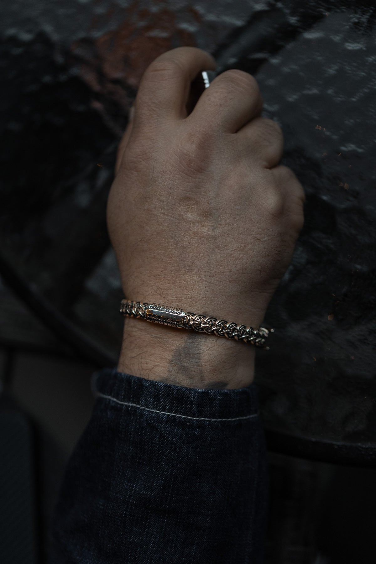 vkngjewelry Bracelet Handcrafted Brass Nordic Fenrir Arm Ring