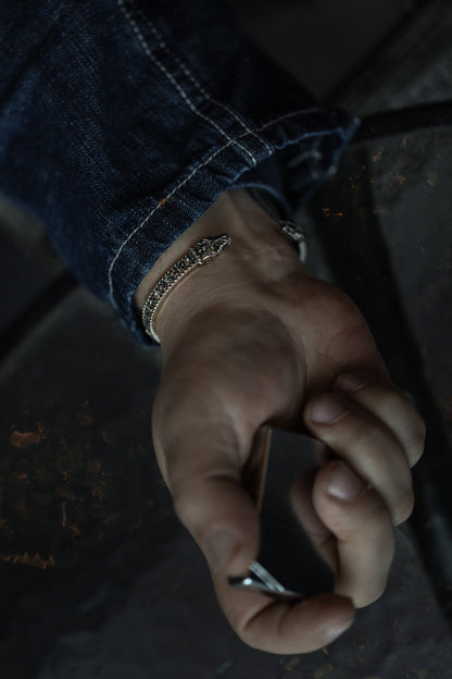 vkngjewelry Bracelet Handcrafted Brass Viking Arm Ring Nordic Snake Cuff Bracelet