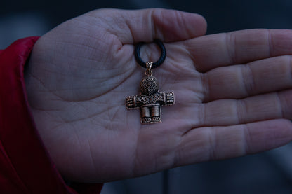 vkngjewelry Pendant Handcrafted Brass Viking Crucifix Pendant