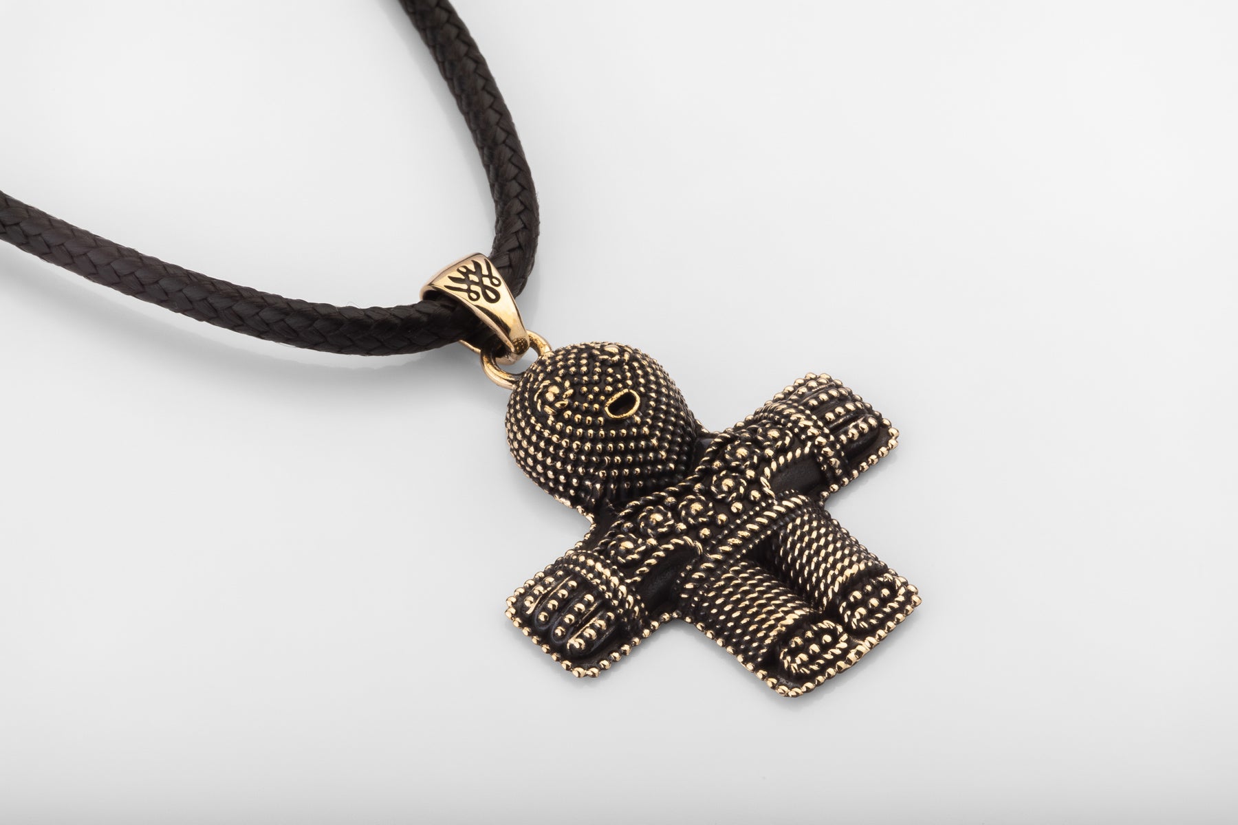 vkngjewelry Pendant Handcrafted Brass Viking Crucifix Pendant