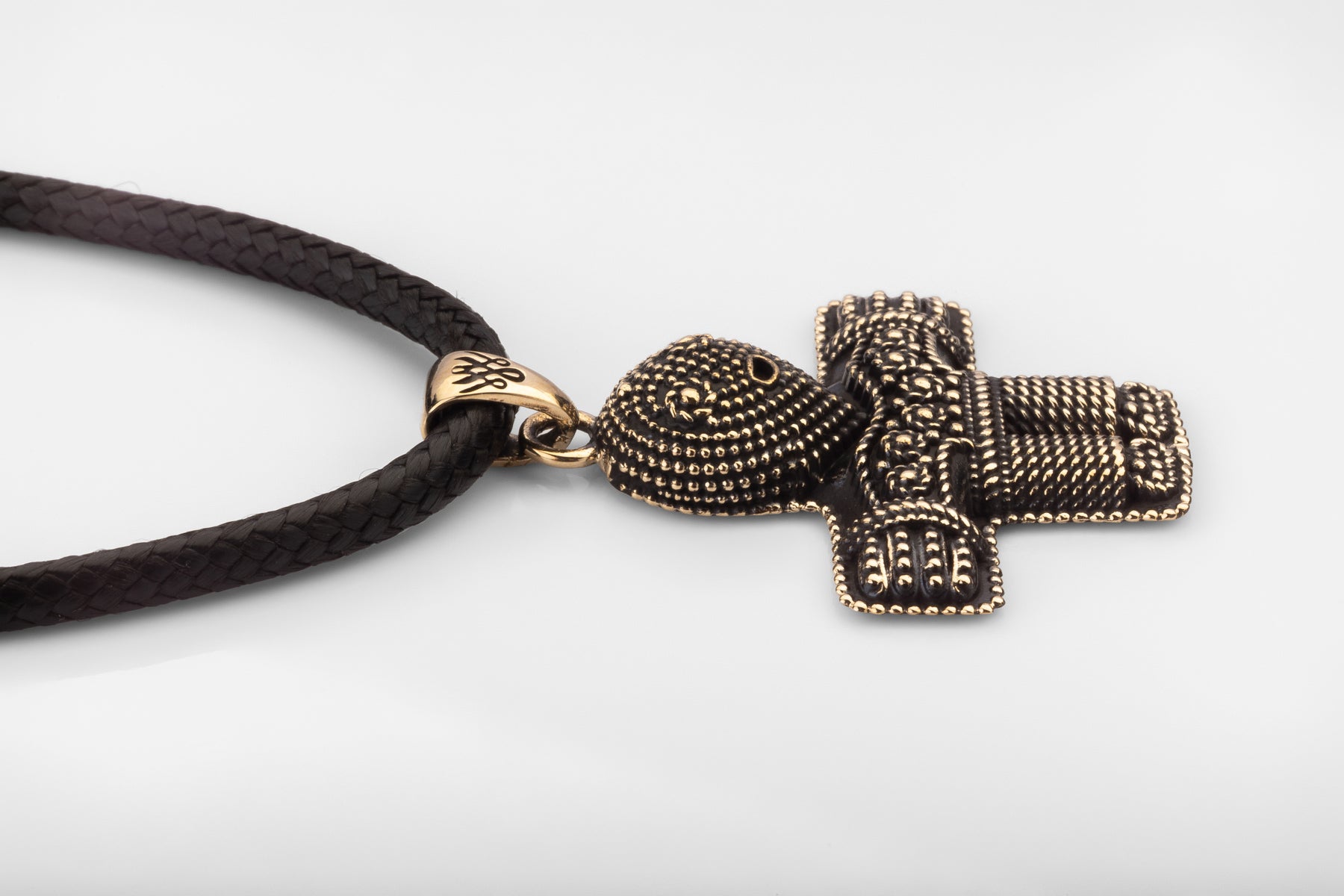 vkngjewelry Pendant Handcrafted Brass Viking Crucifix Pendant