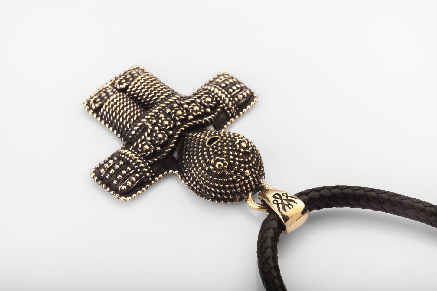 vkngjewelry Pendant Handcrafted Brass Viking Crucifix Pendant