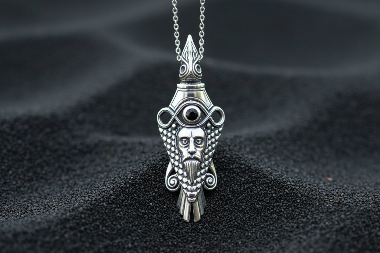 vkngjewelry Pendant Handcrafted Raven Pendant Inspired by Uppåkra Finds