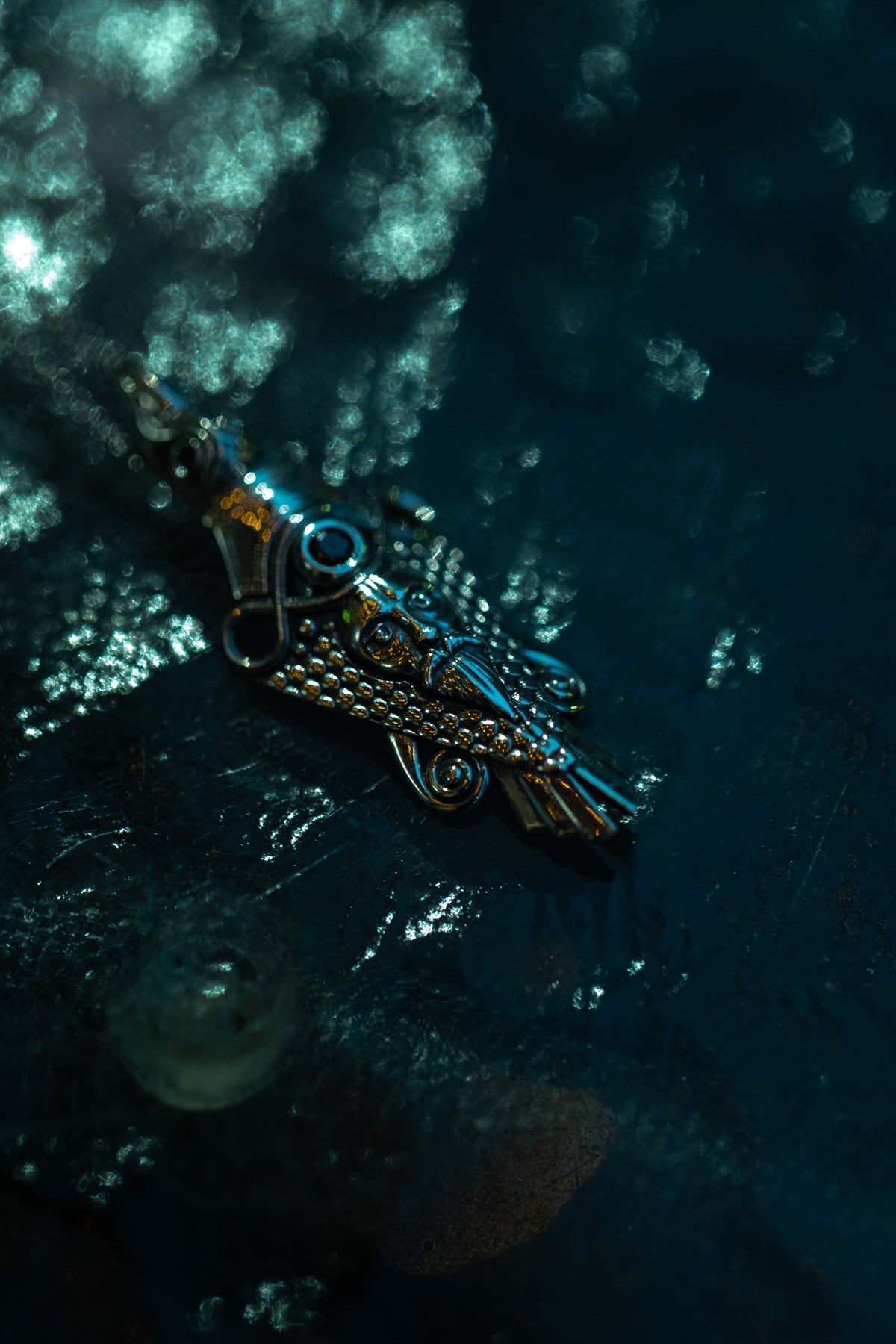 vkngjewelry Pendant Handcrafted Raven Pendant Inspired by Uppåkra Finds