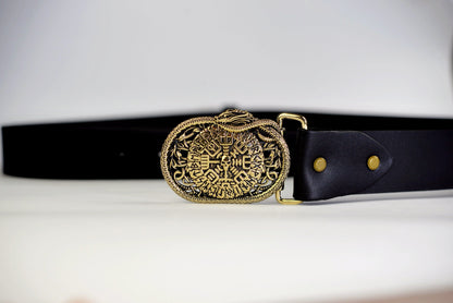 vkngjewelry Belt Handcrafted Serpent’s Compass Belt Buckle