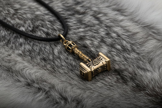vkngjewelry Pendant Handcrafted Solid Brass Norse Hammer Pendant