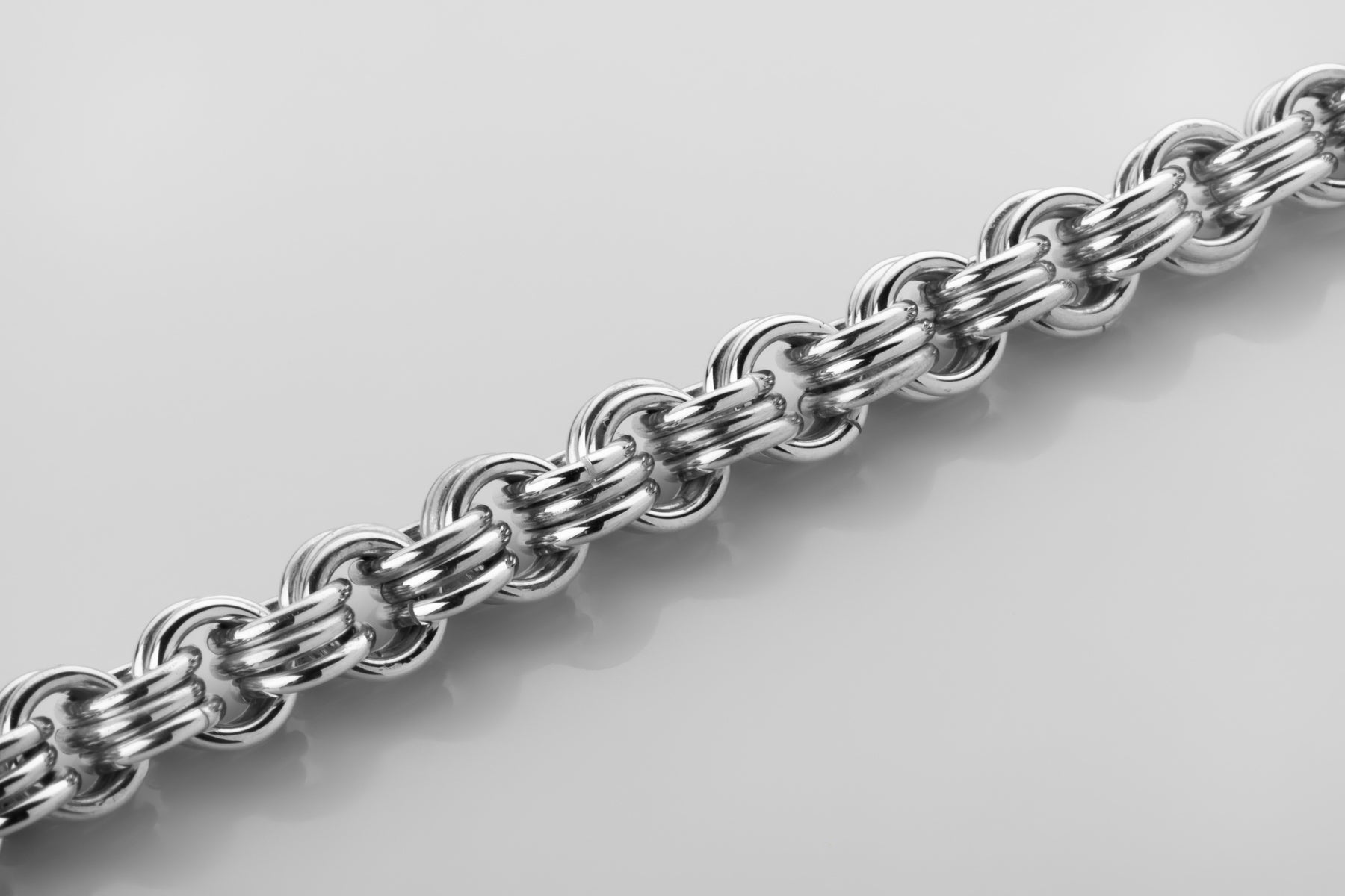 vkngjewelry Pendant Sterling Silver Bismark Link Chain for Men, High-Polished Necklace