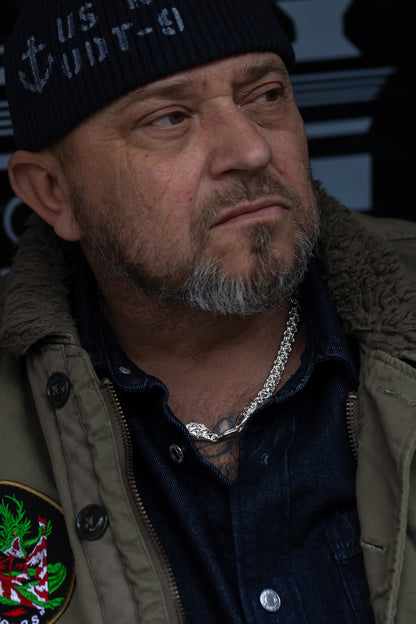 vkngjewelry Pendant 925 Sterling Silver Celtic Knot Box Chain with Eagle Head Clasp