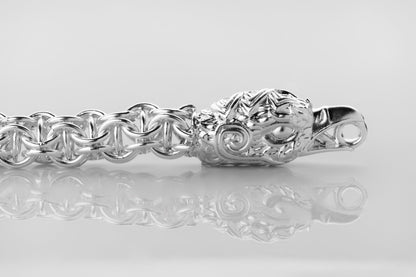 vkngjewelry Pendant 925 Sterling Silver Celtic Knot Box Chain with Eagle Head Clasp