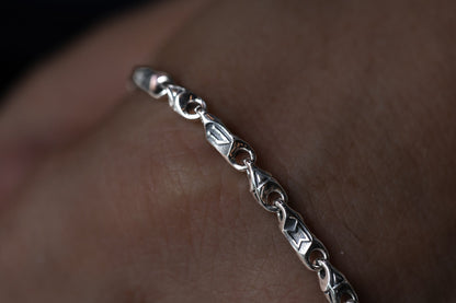 vkngjewelry Pendant 925 Sterling Silver Elder Futhark Rune Chain, Protective Rune Amulet