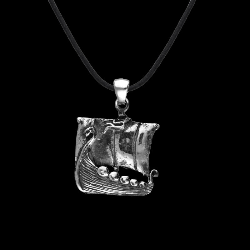 vkngjewelry Pendant Viking Ship Pendant Sterling Silver