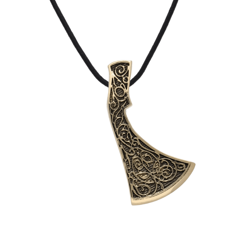 vkngjewelry Pendant Perun's Axe Ornament Reconstruction Bronze Pendant