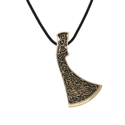 vkngjewelry Pendant Perun's Axe Ornament Reconstruction Bronze Pendant