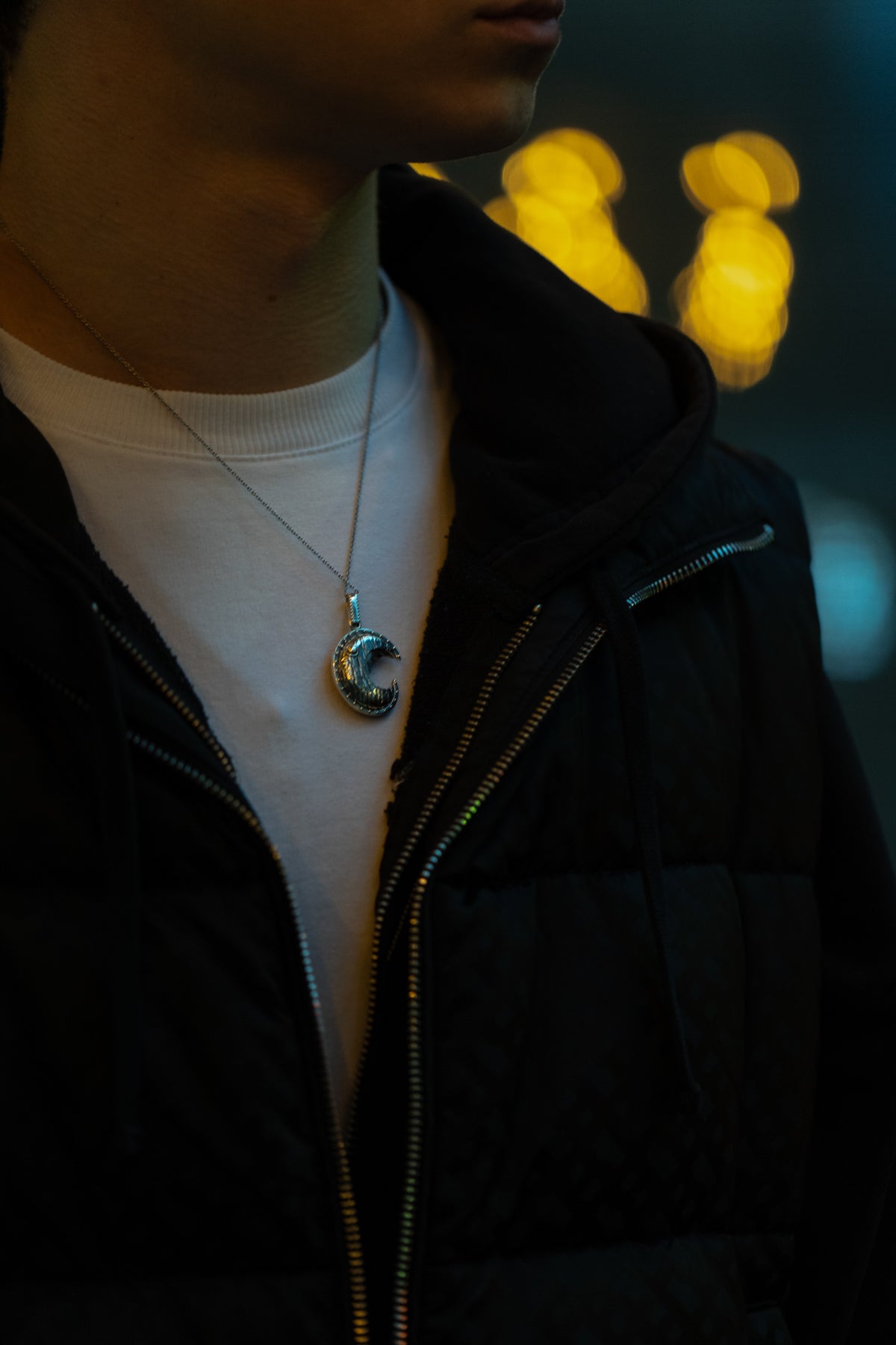 vkngjewelry Pendant Handcrafted Head of the Scheldt Silver Pendant